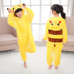 Laste Anime Onesie pidžaama Cosplay Pikaqiu magamisriided 115