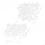 200 Pcs Elastic bands for Carp fishing Transparent Rubber Rings Boilie Stops