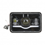 Ruudukujuline LED-esituli, veoauto eesmine ruudukujuline LED-esilatern lamp k&otilde;rge ja madala valgusvihuga DRL-iga must