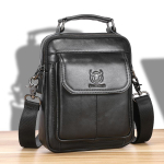 Uus veisenahast meeste kott Moodne &otilde;lakott Kingitus abikaasale Suure mahutavusega k&auml;ekott Crossbody kotid Disainerkott 19.5x8x24cm must