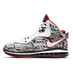 Nike LeBron 8 Graffitiga Unisex Tossud Must Sport-Punane Valge DD8306-001 42.5