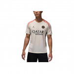 Jordan PSG Dri-FIT Mugav ja jahe kootud l&uuml;hikeste varrukatega jalgpallis&auml;rk meestele toppi Hele-kreemjas Roostepruun-roosa Must FQ2612-111 XL
