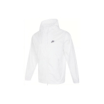 Nike Logo Tr&uuml;kiga Kootud Tuulejope Kapuutsiga Jakk Meeste &Uuml;ler&otilde;ivad Valge FB7805-100 2XL