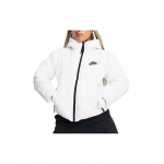 Nike &Uuml;hev&auml;rviline logoga lukuga kapuutsiga pusa naistele jakid valge DJ6995-100 S