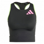 Adidas Adizero Jooksus&auml;rk L&uuml;hike &Uuml;mmargune kaelus Liibuv Jooksutank Naiste toppi Must IL1482 2XS