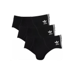 Adidas Originals 3-pakki &otilde;hukesed puuvillased kolmnurksed alusp&uuml;ksid niiskust juhtivad kiiresti kuivavad k&otilde;rge elastsusega nahas&otilde;bralikud meeste alusp&uuml;ksid must 4A1M50-000 L
