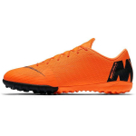 Nike Mercurial Vapor 12 Academy Mugav Mitmek&uuml;lgne TF (Kummist naastud) Libisemisvastased vastupidavad jalgpallijalatsid Meeste toss Oranž AH7384-810 40.5