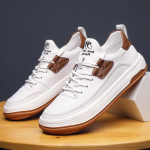 Moodsad meeste tossud vabaajajalatsid Nahast n&ouml;&ouml;riga kingad Kerged vulkaniseerivad kingad k&otilde;ndimistossud 40 must