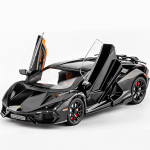 1/24 Lamborghini Revuelto Sulamist Sportauto Mudel Diecasts Metallist V&otilde;idus&otilde;iduauto S&otilde;idukid Mudel K&otilde;rge Simulatsioon Heli ja Valgus Laste M&auml;nguasi Kingitus must
