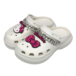 Sanrio tegelased Loomaplatvormiga EVA sandaalid Jaapani kinga [SA1130] (Hello Kitty/Valge, Suurus, T&auml;iskasvanu, T&auml;hestik, L)