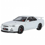 Suur Suurus 1/18 Nissan GTR GT-R R34 Skyline Ares Sulamist Spordauto Mudel Valatud Metallist V&otilde;idus&otilde;iduauto S&otilde;idukid Mudel Heli Valgus Laste Kingitused valge