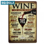 [SQ-DGLZ]Kuum SEE VEIN Metallist silt Vintage metalltaldrikud Cafe Pub Club Avaleht Seinakaunistus Plekksildid Retro tahvel 20X30CM