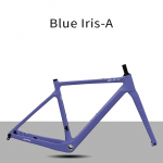 BXT-135 Gravelratta raam s&uuml;sinikkiust 700C/27.5er ketaspidur s&uuml;sinikkiust gravel jalgratta raamikomplekt BXT Blue lris Matte-58 sinine