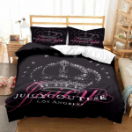 Uus 3D Juicy Couture Aastaringselt Kahekohaline Voodipesukomplekt 3-osaline Tekikokkuv&otilde;te Vooditekk Tekikate Topelt Suur Tekikate Kodutekstiilid AU Queen(210x210cm)