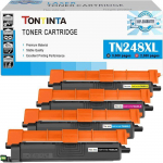 248Xl Tn248Xl 4 Couleurs Cartouches De Toner Compatibles Tn-248Xlbk Tn-248Xlc Tn-248Xlm Tn-248Xly Haute Capacit&eacute; Pour Imprimante B