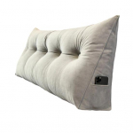 Voodipeatsi kolmnurkne padi Voodipeatsi kiilpadi eemaldatava kattega P&auml;evavoodi tugipadi k&uuml;lgtaskuga voodis lugemiseks t&ouml;&ouml;tamiseks 80 cm