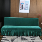 Elastne Samet Futon Diivanvoodi Kate K&auml;etugedeta Paks Pl&uuml;&uuml;s Diivanikate &Auml;&auml;risega Diivanikate Diivanikate M&ouml;&ouml;blikaitse 1 tk S 120-140cm