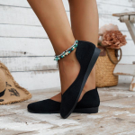 Naiste &uuml;mara varbaga lamedad kingad &uuml;hev&auml;rvilised silmkoelised kingad Vabaajalised hingavad balletikingad Naiste v&otilde;rgust lamedad jalan&otilde;ud, jalan&otilde;ud, naine 36