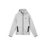 Nike Sportswear Tech Fleece Windrunner t&auml;islukuga kapuutsiga pusa Tumehall Melange/Must Meeste Pealisr&otilde;ivad FB7921-063 XXL white