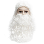 Valged Pikad Lokkis Juuksed Pikk Suur Valge Habe Komplekt Keemilisest Kiust S&uuml;nteetiline Parukas | P&uuml;hadepidu Tegelane J&otilde;uluvana Cosplay Parukas