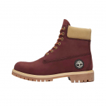 Timberland 6 tolli premium veekindel saabas Burgundia Beež Meeste tossud Punane TB0A2P6W-EQ3 43