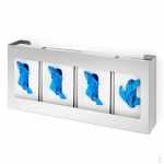 Kindahoidja Roostevabast terasest 4 sektsiooni Salvr&auml;tikute hoidja Kindade korraldaja, Karp jaoks