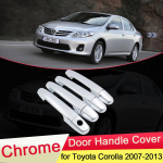 for Toyota Corolla E140 E150 2007~2013 Chrome Door Handle Cover Trim Catch Cap Car styling Accessories 2008 2009 2010 2011 2012 Corolla 2007-2013