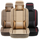 1 tk autoistme kate, luksuslik autoistme padi K&auml;sitsi kootud j&auml;&auml;siidist autoistme kate suvine esiiste universaalne turvaiste 1PCSC