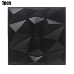 1 tk/4 tk PVC 3D seinapaneel Dekoratiivne seinalageplaadid Vooderdus Veekindel Matt Must Kodu kaunistamise kleebised