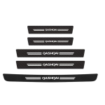 For Nissan Qashqai J10 J11 J12 Car Threshold Strip Carbon fiber Car Trunk Door Sill Strip Protective Stickers Qashqai-5pcs