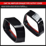 New 1Set Stainless Steel Car Exhaust Pipe Cover Automobiles Tail Throat For BMW M sports version X5 F15 2014-18 X6 F16 2015-19 must