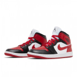 Air Jordan Wmns Air Jordan 1 Mid Alternate Bred Toe BQ6472-079 EU 36.5 valge/must
