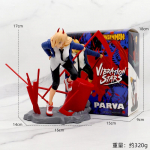 17CM Anime CHAINSAW MAN Figure POWER Lahe Kummargil Asend Lauamudel M&auml;nguasjad Kingitused Kollektsioon Kaunistused PVC With box
