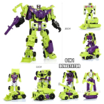 Transformeeruvad robotm&auml;nguasjad HZX Defensor Bruticus Superion Devastator IDW 5 &Uuml;HEKS 6 &Uuml;HEKS &Uuml;KS ILMA KARBI KOMPLEKTID Tegevuskuju KO 6in1 black