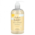 SheaMoisture, Beebi pesuvahend ja &scaron;ampoon, viiruki ja m&uuml;rriga, 13 fl oz (384 ml)