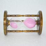 Antiikne taimer Vintage messingist, klaasist liivast taimer meres&otilde;iduliivakell mereliivakell lauaplaadist Deco kollektsiooni esindus kodu, kontori jaoks