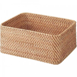 MUJI Virnastatav Rotangist Ristk&uuml;likukujuline Keskmine 36cm L x 26cm S x 16cm K 47381306 Korv Korv, (V) u.