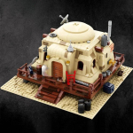 Moc k&otilde;rbemaja k&uuml;la T&auml;hefilm Tatooine Mos Eisley Cantina &Uuml;hilduv 75290 ehitusklotsid tellised s&otilde;jav&auml;ebaasi m&auml;nguasi kingitus