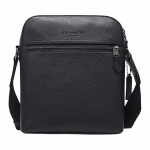 Coach Houston 22 Kivitera Kivist Nahast Messengeri Kott Lennukikott Crossbody Kott &Otilde;lakott V&auml;ikesed Meeste Kotid Must 4011-QBBK Basic Set (Bag+Dust Bag)