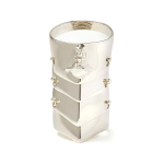 Vivienne Westwood Amour S&otilde;rmus Neli Kihti Metallist Soomus Saturni Logo Reguleeritav S&otilde;rmus 925 H&otilde;be Unisex s&otilde;rmus 6403000301P019P019 Box,L