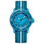 Swatch X Blancpain Scuba Fifty Fathoms 42,3 mm kell SO35L400 Blue Dial