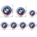 7 tk/komplekt Auto 50. aastap&auml;eva logo BMW G30 G31 G38 G11 G12 G20 G28 F10 F48 F49 G01 F20 F21 F22 jaoks Ratta Velje Dekoratsioonikate