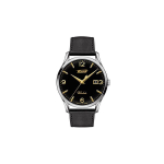 Tissot V8 Seeria Kvartsmehhanismiga 30M Veekindel Kell 40mm Must Tihvikuga Roostevabast Terasest Korpus Nahkrihm Meeste kellad H&otilde;bedane T118.410.16.057.01 Regular Watch Box,Black Dial