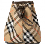 Burberry Vintage Check L&otilde;uendist T&otilde;mmatava Paelaga &Auml;mbrimoodi Kott Nahkdetailidega Igap&auml;evaseks Kasutamiseks Basic Set (Bag+Dust Bag)