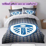 Leeds Unitedi mustriga voodipesu, Tekikomplekt Tekikate Padjap&uuml;&uuml;r Kodu S&uuml;nnip&auml;evakingitus (1*tekkikott+2*padjap&uuml;&uuml;r, ilma t&auml;idiseta) 135x200cm