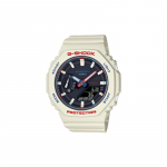 Casio LCD/osuti kahekordse n&auml;iduga seeria G-SHOCK Farm Oak Macaron White Kaheksakant Kvartsmehhanism Vaikne rihm Jaapani ja Korea kell GMA-S2100WT-7A1JF must