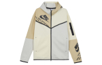 Nike Sportswear Tech Fleece Prinditud Kapuutsikasuga Huppar Light Bone/Coconut Milk/Sesame/Black DM6475-072 L white