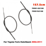 Toyota Yaris Hatchback 2006-2014 Auto Katuse Kummi Tilguti K&uuml;lje Viimistlusliist Tihendiriba Sisekate Must 2 tk