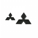 Auto esiv&otilde;re embleem Tagumine pagasiruum 3D embleem Mitsubishi Outlander 2016 Eclipse Cross 2018 jaoks ABS Liimikleebised Autotarvikud Outlander 2016 must