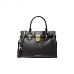 MICHAEL KORS k&auml;ekott Hamilton Hamilton klassikaline &uuml;hev&auml;rviline lukk t&ouml;&ouml;le s&otilde;itmiseks moodne ja elegantne veisenahast crossbody kott keskmine suurus naiste must